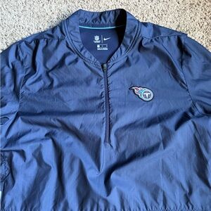 Nike Q-Zip Pullover Wind Jacket Tennessee Titans Football NFL XL Onfield Apparel